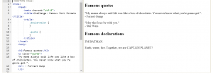 Famous font